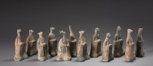 Mortuary Figures of the Zodiac Signs, 500s. Creator: Unknown.