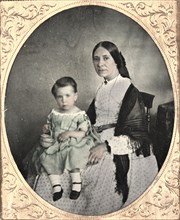 Mother and Child, c. 1860. Creator: Unidentified Photographer.