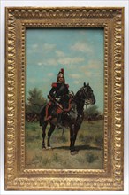 Mounted Dragoon Officer, 1876. Creator: Édouard Detaille (French, 1848-1912).