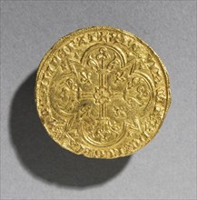 Mouton dOr of King Jean le Bon of France, 1350-1364 (reverse), 1350-1364. Creator: Unknown.