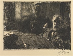 Mr. and Mrs. Fürstenberg, 1895. Creator: Anders Zorn (Swedish, 1860-1920).