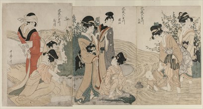 Musashi, Omi, Yamashiro, and Settsu Provinces ..., c. 1804. Creator: Kitagawa Utamaro (Japanese, 1753?-1806).