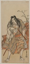 Nakajima Kanzaemon as a Lord Disguised as a Hunter with a Rifle, c. early 1780s. Creator: Katsukawa Shunsho (Japanese, 1726-1792).