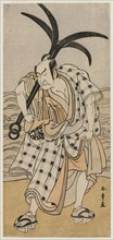Nakamura Nakazo I as a Townsman Holding an Anchor, c. 1780. Creator: Katsukawa Shunsho (Japanese, 1726-1792).