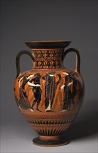 Neck Amphora, 515-510 BC. Creator: Painter of Berlin 1899 (Greek).