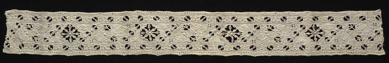 Needlepoint (Cutwork) Lace Insertion, late 16th-17th century. Creator: Unknown.