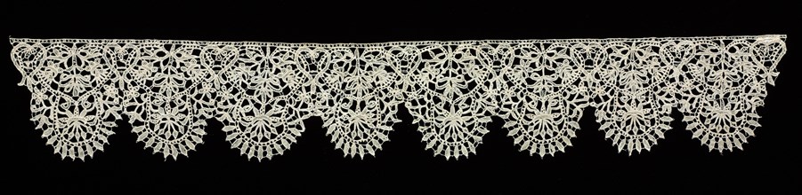 Needlepoint (Punto in aria) Lace Collar, early 17th century. Creator: Unknown.