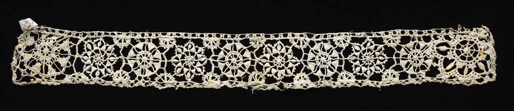 Needlepoint (Reticella) Lace Insertion, 16th century. Creator: Unknown.