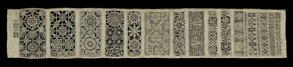 Needlepoint Lace Long Sampler, 17th century. Creator: Unknown.