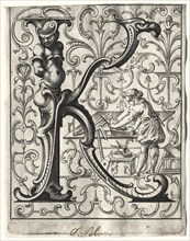 New ABC Booklet: K, 1627. Creator: Lucas Kilian (German, 1579-1637).