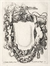 New Model for a Cartouche, 1647. Creator: Stefano Della Bella (Italian, 1610-1664).