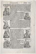 Nuremberg Chronicle, 1493. Creator: Michael Wolgemut (German, 1434-1519).