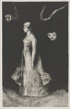 Obsession, 1894. Creator: Printer: Monrocq; Odilon Redon (French, 1840-1916).