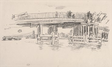 Old Battersea Bridge, 1879. Creator: James McNeill Whistler (American, 1834-1903).