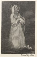 Old Italian Masters: Figure of the Virgin, 1888-1892. Creator: Timothy Cole (American, 1852-1931).