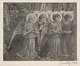 Old Italian Masters: Group of Angels, 1888-1892. Creator: Timothy Cole (American, 1852-1931).