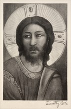 Old Italian Masters: Head of Christ, 1888-1892. Creator: Timothy Cole (American, 1852-1931).