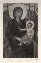 Old Italian Masters: Madonna and Child, 1885. Creator: Timothy Cole (American, 1852-1931).