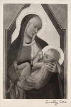 Old Italian Masters: Madonna and Child, 1888-1892. Creator: Timothy Cole (American, 1852-1931).