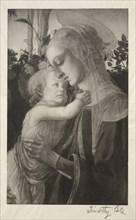 Old Italian Masters: Madonna and Child, 1890. Creator: Timothy Cole (American, 1852-1931).