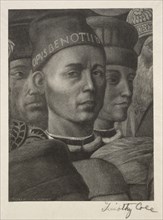 Old Italian Masters: Portrait of Benozzo Gozzoli, 1888-1892. Creator: Timothy Cole (American, 1852-1931).