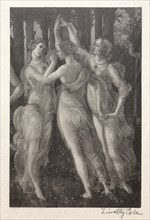 Old Italian Masters: The Three Graces, 1888-1892. Creator: Timothy Cole (American, 1852-1931).