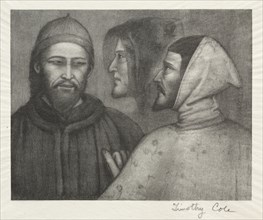 Old Italian Masters: Three Heads, 1885. Creator: Timothy Cole (American, 1852-1931).