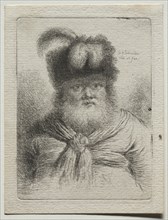 Old Man in a Fur Hat. Creator: Georg Friedrich Schmidt (German, 1712-1775).