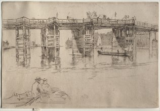 Old Putney Bridge, 1879. Creator: James McNeill Whistler (American, 1834-1903).