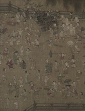 One Hundred Children at Play, 1100s-1200s. Creator: Su Hanchen (Chinese, active c. 1101-1125), tradition of ; Wang Juzhen (Chinese), tradition of.