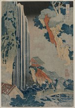 Ono Waterfall on the Kiso Road (from the series a Tour of Waterfalls in the Provinces), early 1830s. Creator: Katsushika Hokusai (Japanese, 1760-1849).