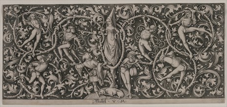 Ornament with Dance of the Lovers. Creator: Israhel van Meckenem (German, c. 1440-1503).