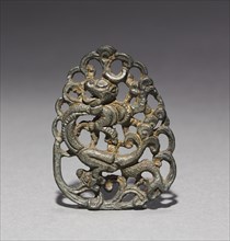 Ornament with Lotus and Mandarin Duck Design, 1100s. Creator: Unknown.