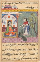 Page from Tales of a Parrot (Tuti-nama): Nineteenth night: The Brahman?s wife..., c. 1560. Creator: Unknown.