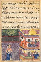 Page from Tales of a Parrot (Tuti-nama): Thirty-sixth night: The king of Babylon..., c. 1560. Creator: Unknown.