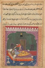 Page from Tales of a Parrot (Tuti-nama): Twenty-fifth night: In order to falsely implicate..., c. 15 Creator: Unknown.