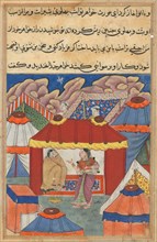 Page from Tales of a Parrot (Tuti-nama): Twenty-fourth night: Habbaza?s sister?, c. 1560. Creator: Unknown.