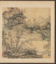 Paintings after Ancient Masters: Autumn Landscape, 1598-1652. Creator: Chen Hongshou (Chinese, 1598/99-1652).