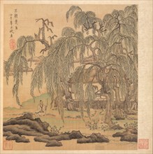 Paintings after Ancient Masters: Mr. Five Willows (Wuliu), Tao Yuanming, 1598-1652. Creator: Chen Hongshou (Chinese, 1598/99-1652).