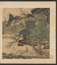 Paintings after Ancient Masters: Scholars in a Garden, 1598-1652. Creator: Chen Hongshou (Chinese, 1598/99-1652).