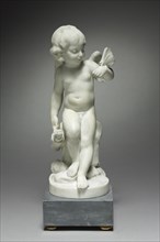 Pair of Marble Statuettes: Fickle Love and Faithful Love, 1800s. Creator: Unknown.