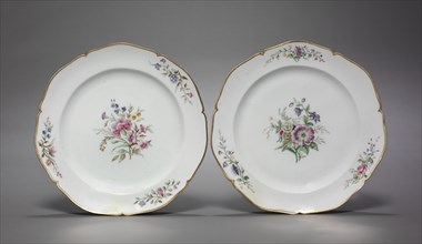 Pair of Plates (Assiettes), c. 1750. Creator: Vincennes Factory (French).