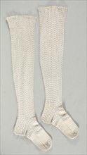Pair of Stockings, 1790. Creator: Unknown.