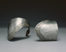 Pair of Upper Arm Canons, 1800s. Creator: Negroli Workshop (Italian, c. 1500-1561), attributed to.