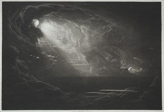 Paradise Lost: The Creation of Light, 1824. Creator: John Martin (British, 1789-1854).