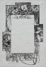 Paris Almanac, 1897: Decorative Border, Summer, 1897. Creator: Auguste Louis Lepère (French, 1849-1918).