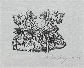 Paris Almanac, 1897: Tail-piece, Summer, 1897. Creator: Auguste Louis Lepère (French, 1849-1918).