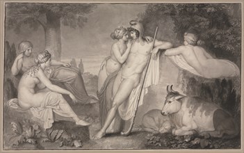 Paris and Oenone, 1791. Creator: John Flaxman (British, 1755-1826).