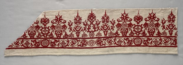 Part of a Skirt Border, 1800s. Creator: Unknown.