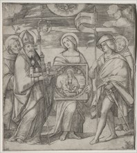 Patron Saints of Bologna, c. 1515-1520. Creator: Giacomo Francia (Italian, bef 1486-1557).